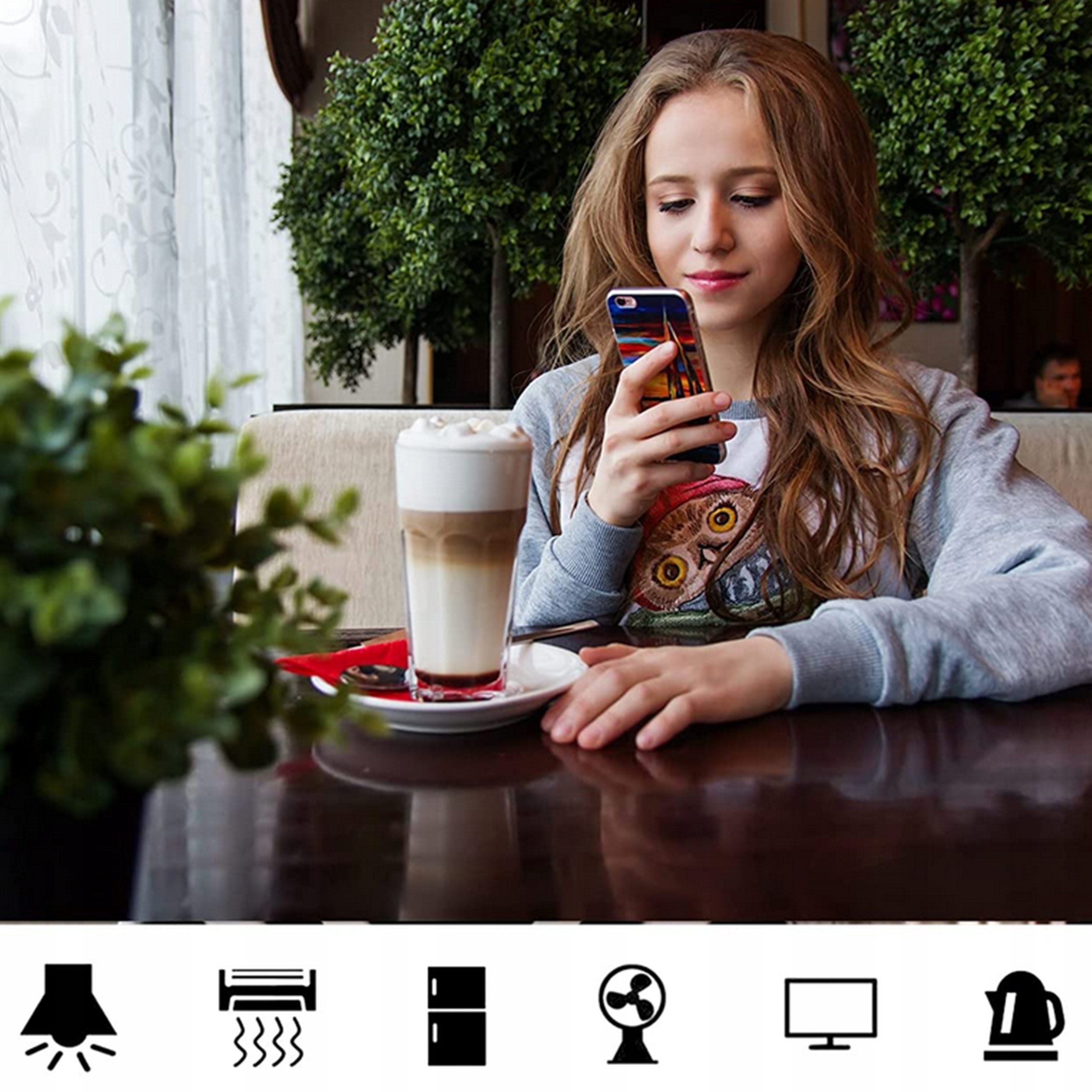 PROGRAMATOR CZASOWY SMART WIFI TIMER INTELIGENTNE GNIAZDKO STEROWANE GŁOSEM Kod producenta 7334