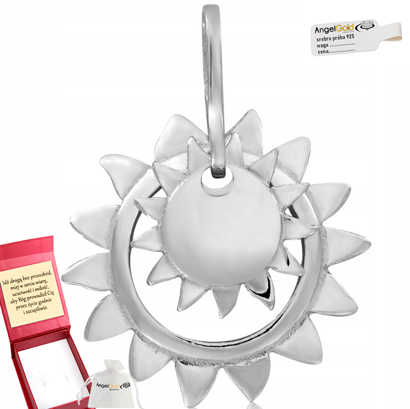 Přívěsek Slunce Sluníčko Dvojité Stříbro 925