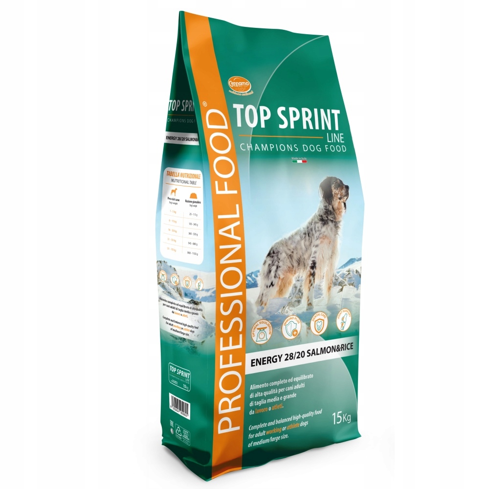 Top Sprint Energy Salmon &amp; Rice 15 kg
