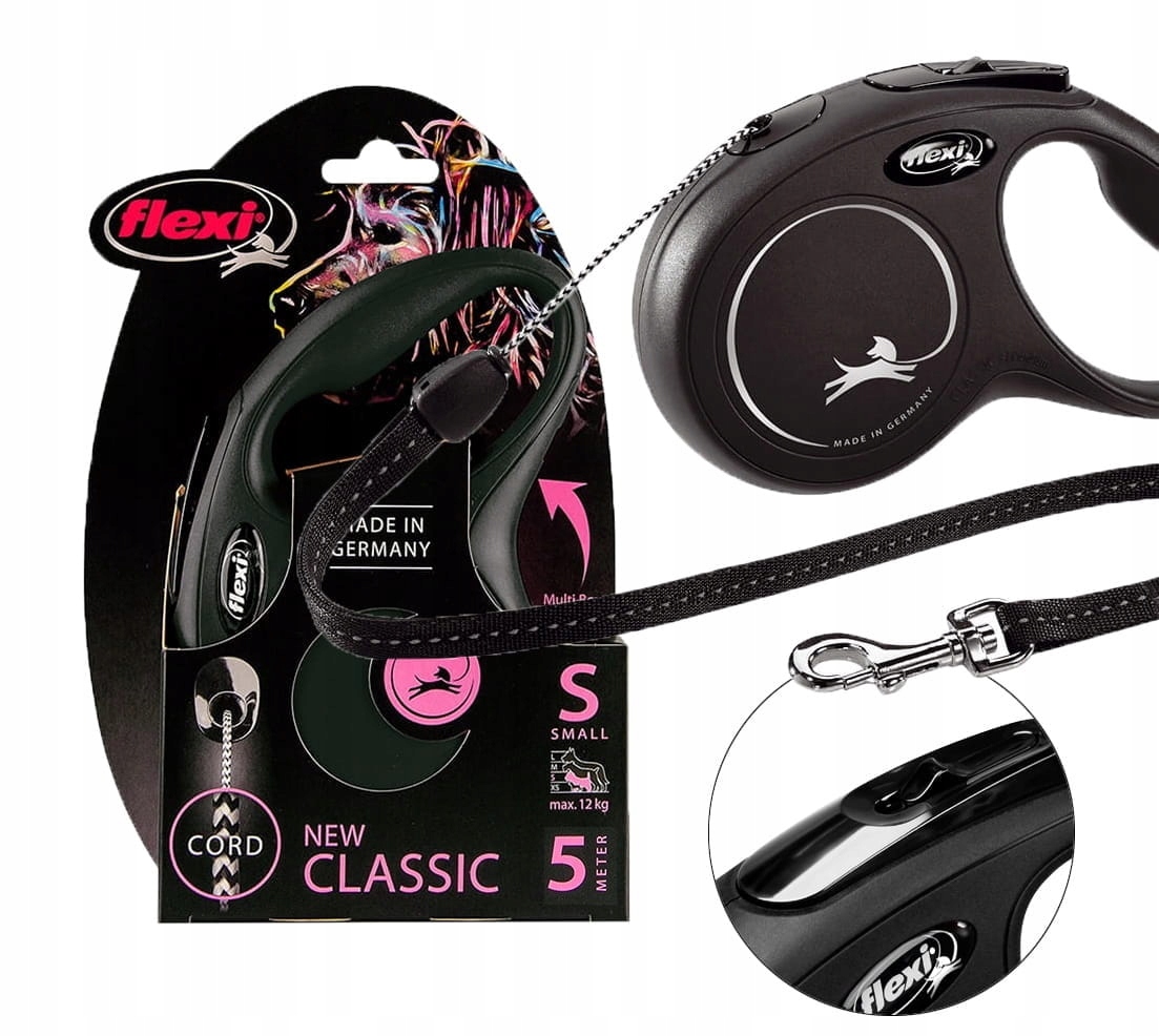 

Flexi Smycz automatyczna New Classic linka S 5m
