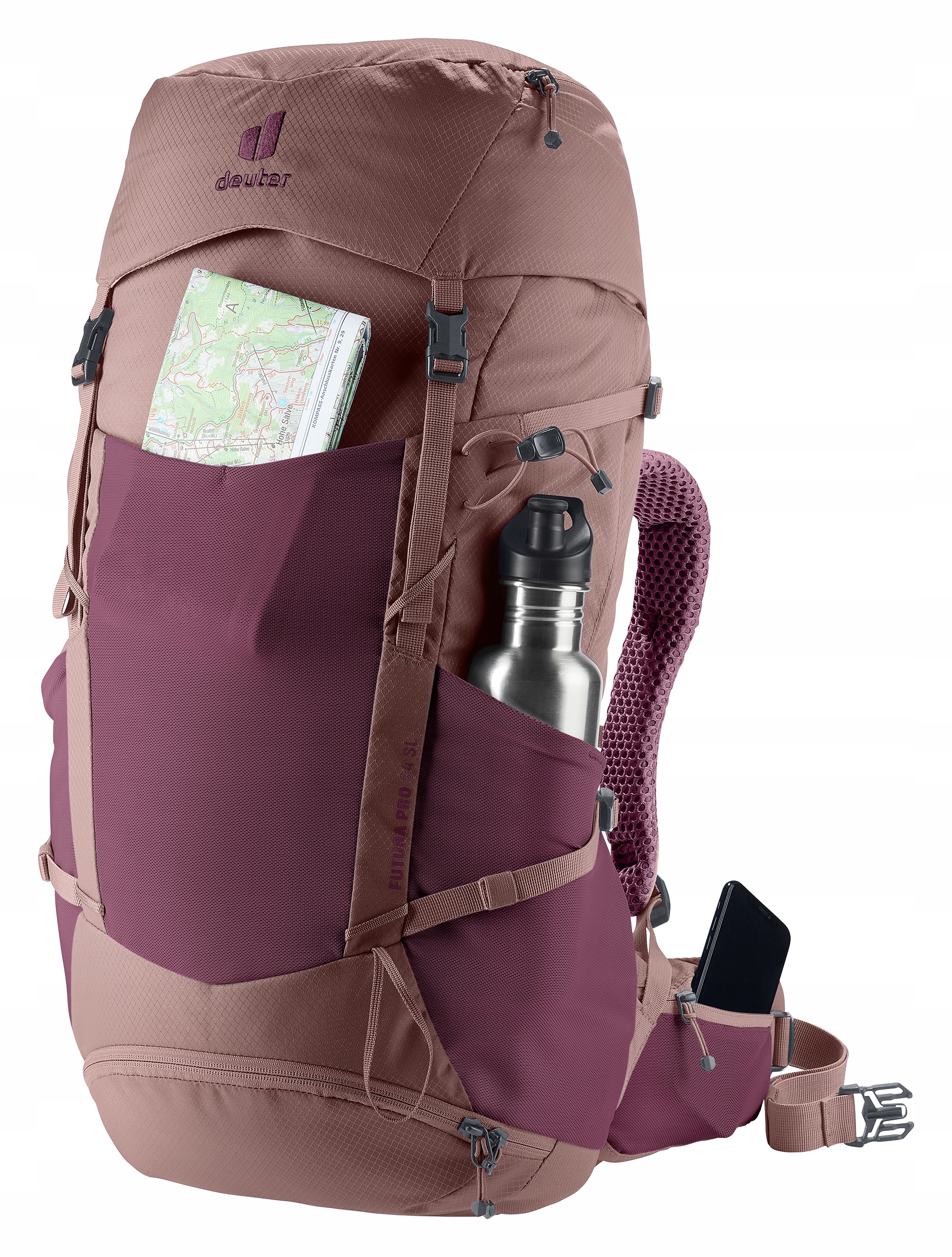 Plecak Damski Deuter Futura Pro 34 Sl cassis/ashrose