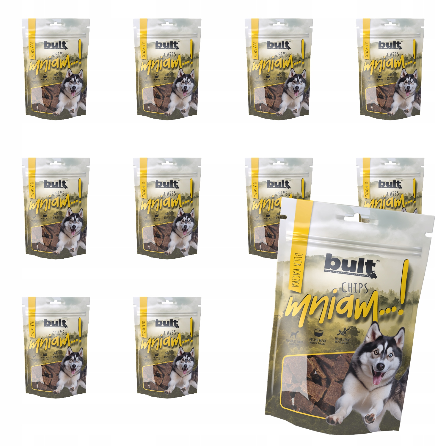 Bult Chipsy psí pamlsek Kachna 10x100 g