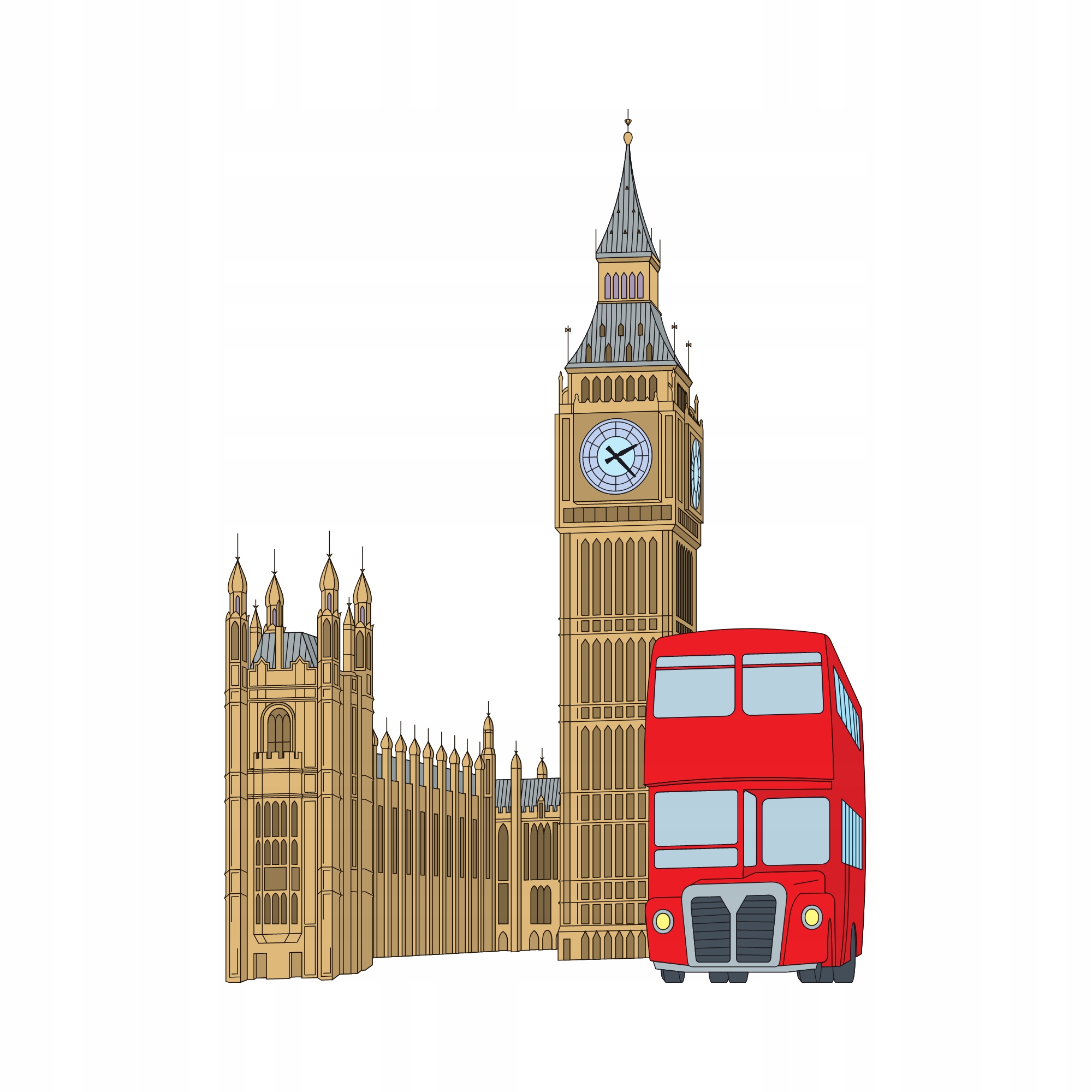 

Naprasowanka na koszulkę Londyn Big Ben Miasta 1