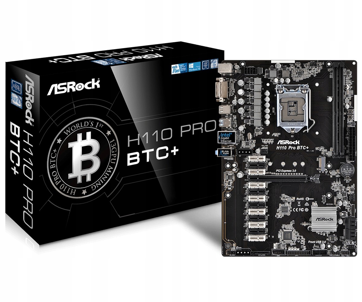 Płyta Asrock H110 Pro Btc+ LGA1151 Mining 13xGPU