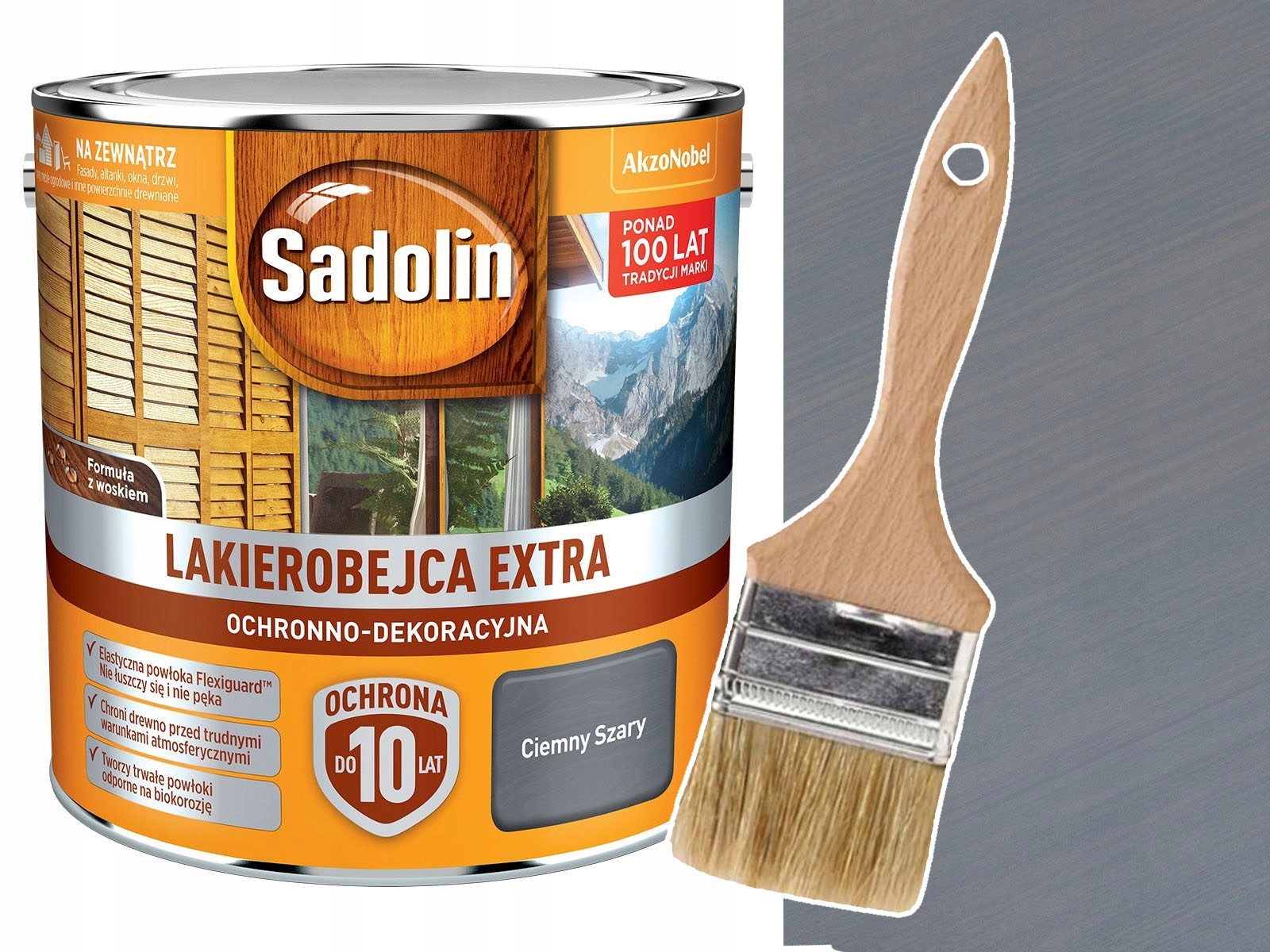 Sadolin Lakierobejca Extra Tmavosivá 5L