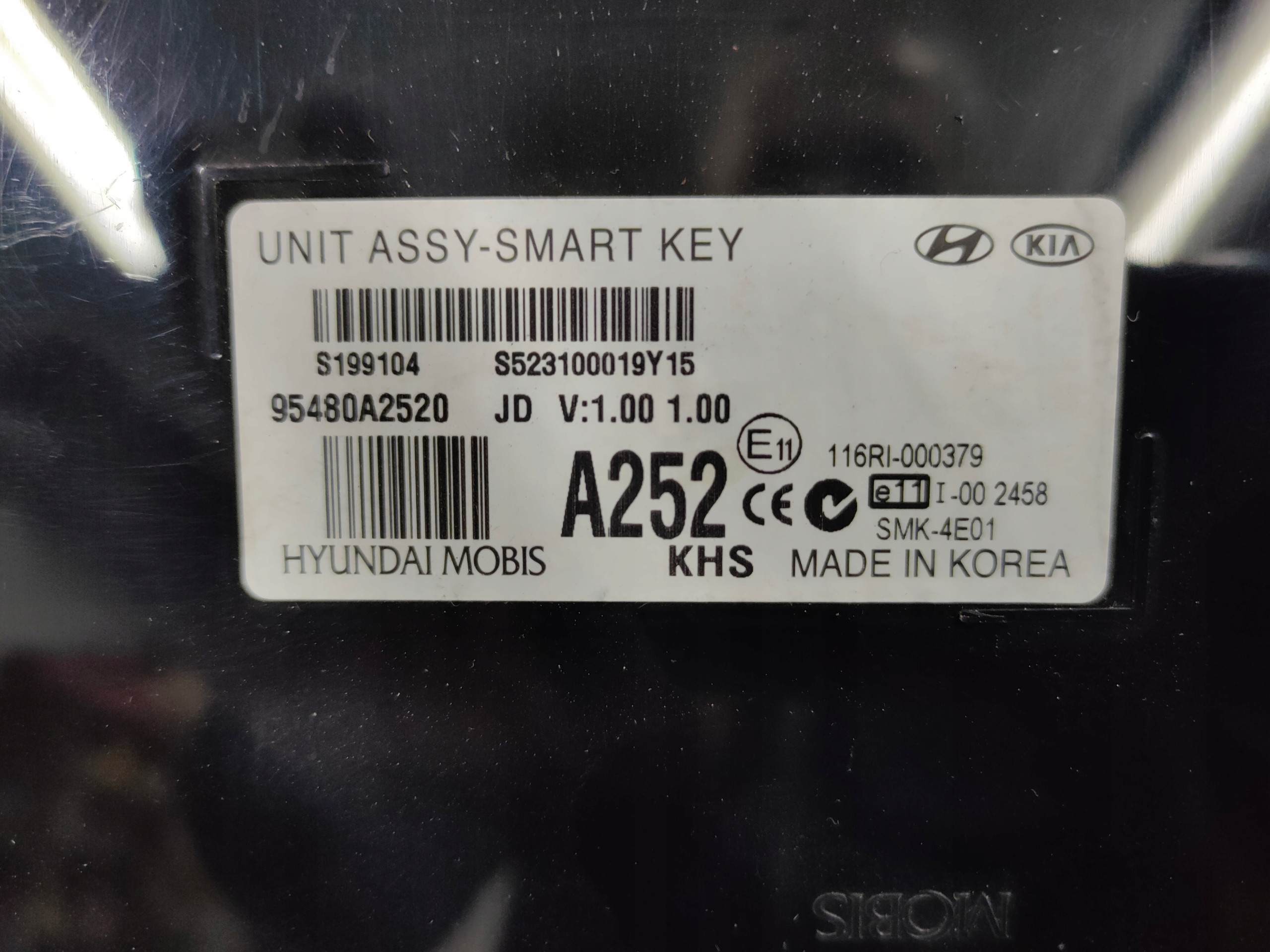 95480A2520 - PRO CEED II 12-SMART KEY MODULE КОМПЬЮТЕРНЫЙ КОНТРОЛЛЕР