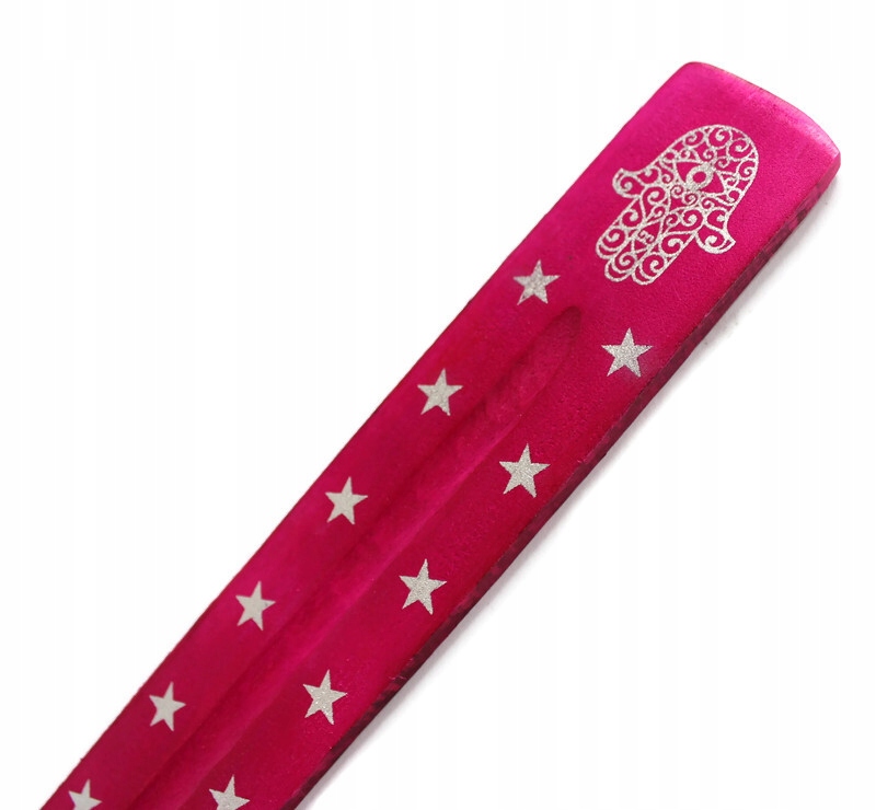 PODSTAWKA DO KADZIDEŁEK DREWNO NARTA 25,5cm fuksja Marka inna