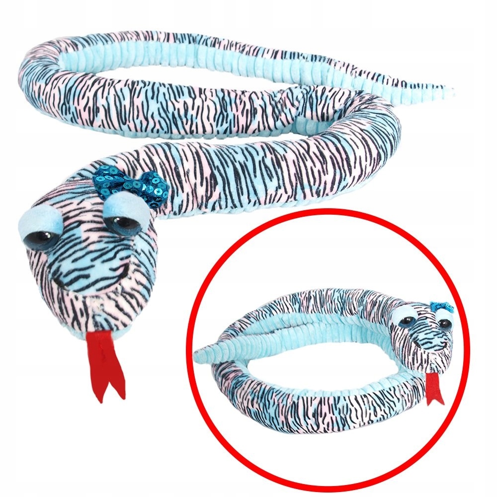 

Wąż Pluszowy Maskotka żmija 145 cm Beppe + Gratis