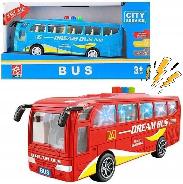 АВТОБУС АВТОБУС СВЕТ ЗВУК АВТОБУС 16,5 СМ АВТО