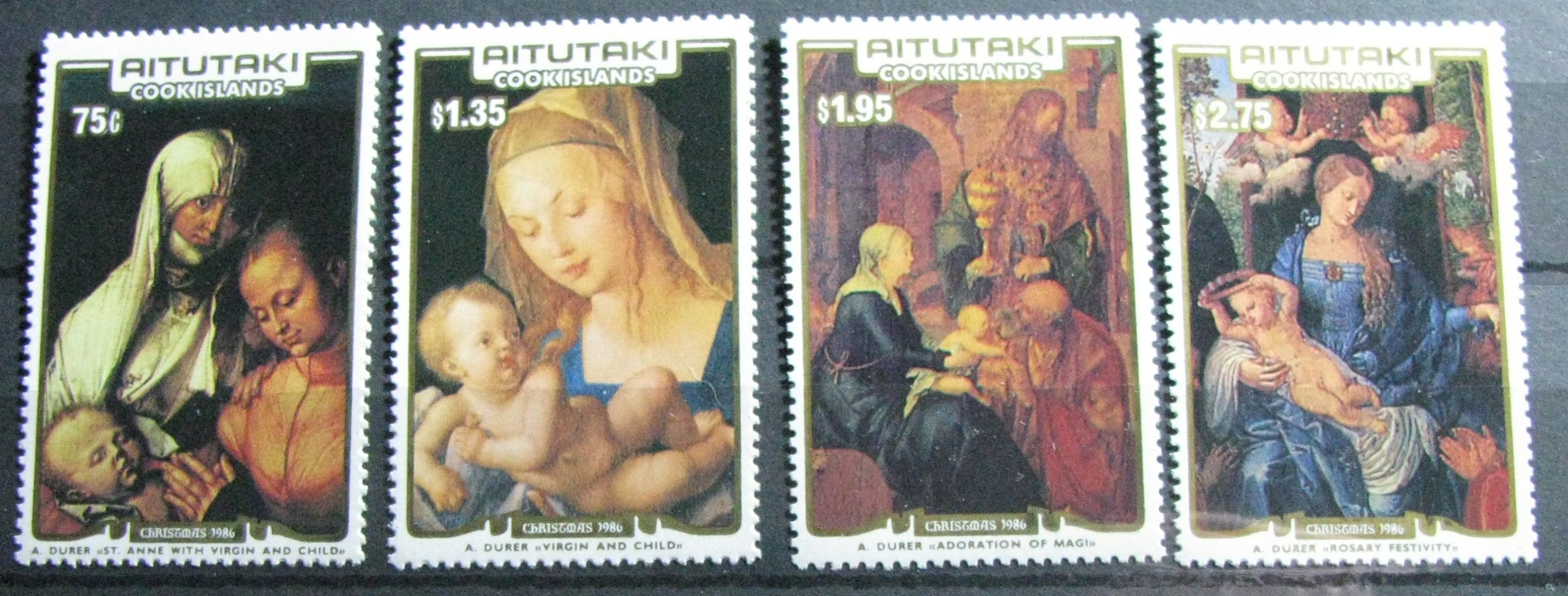 AITUTAKI - Mi 593-596 ** - Boże Narodzenie
