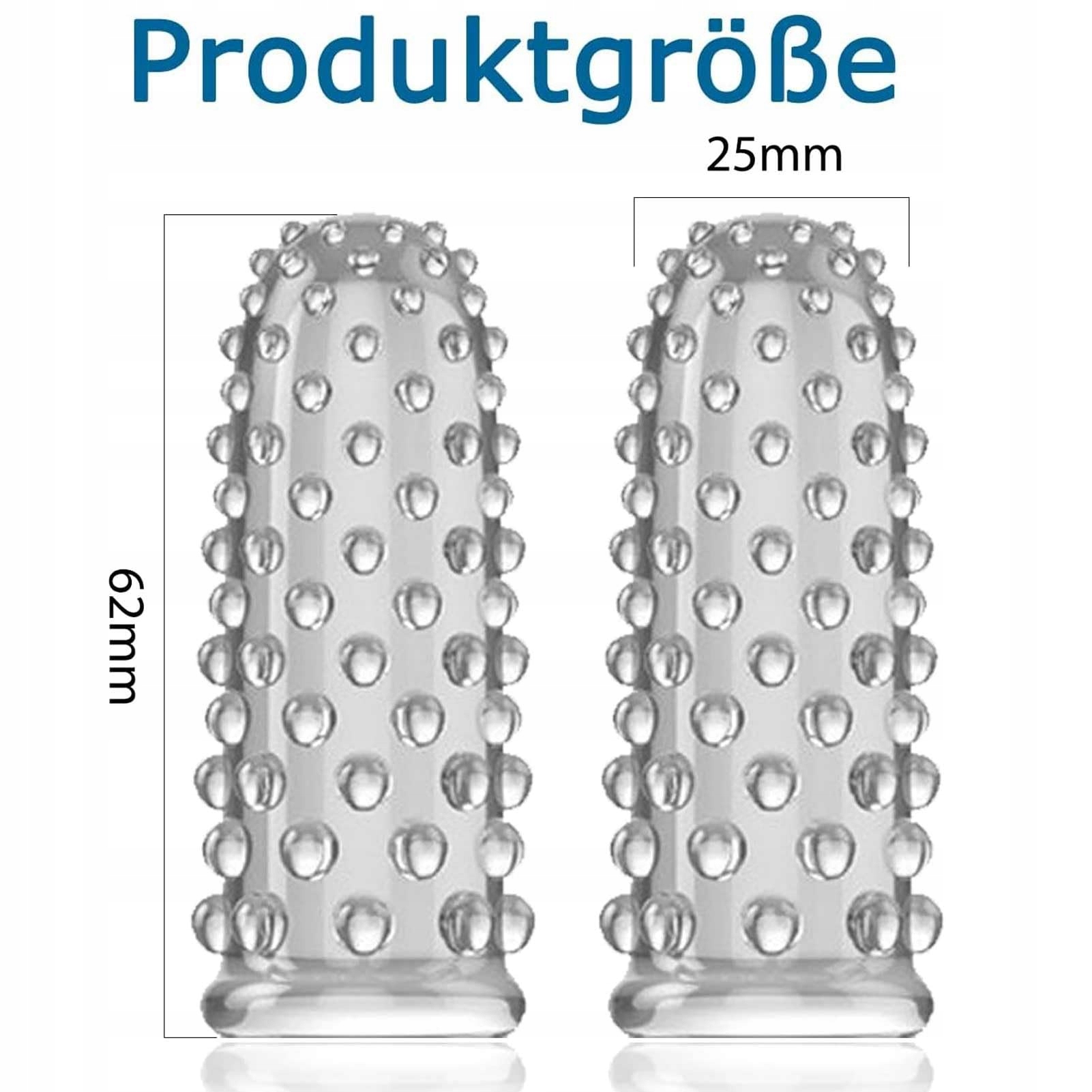 FINGERHÜLLEN 2 Osłonki Na Palce Stymulator Klitoris G-punkt Zabawka — miniatura 2