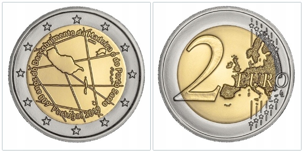 Portugalia 2019 2€.#102.Madeira e de Porto...3935