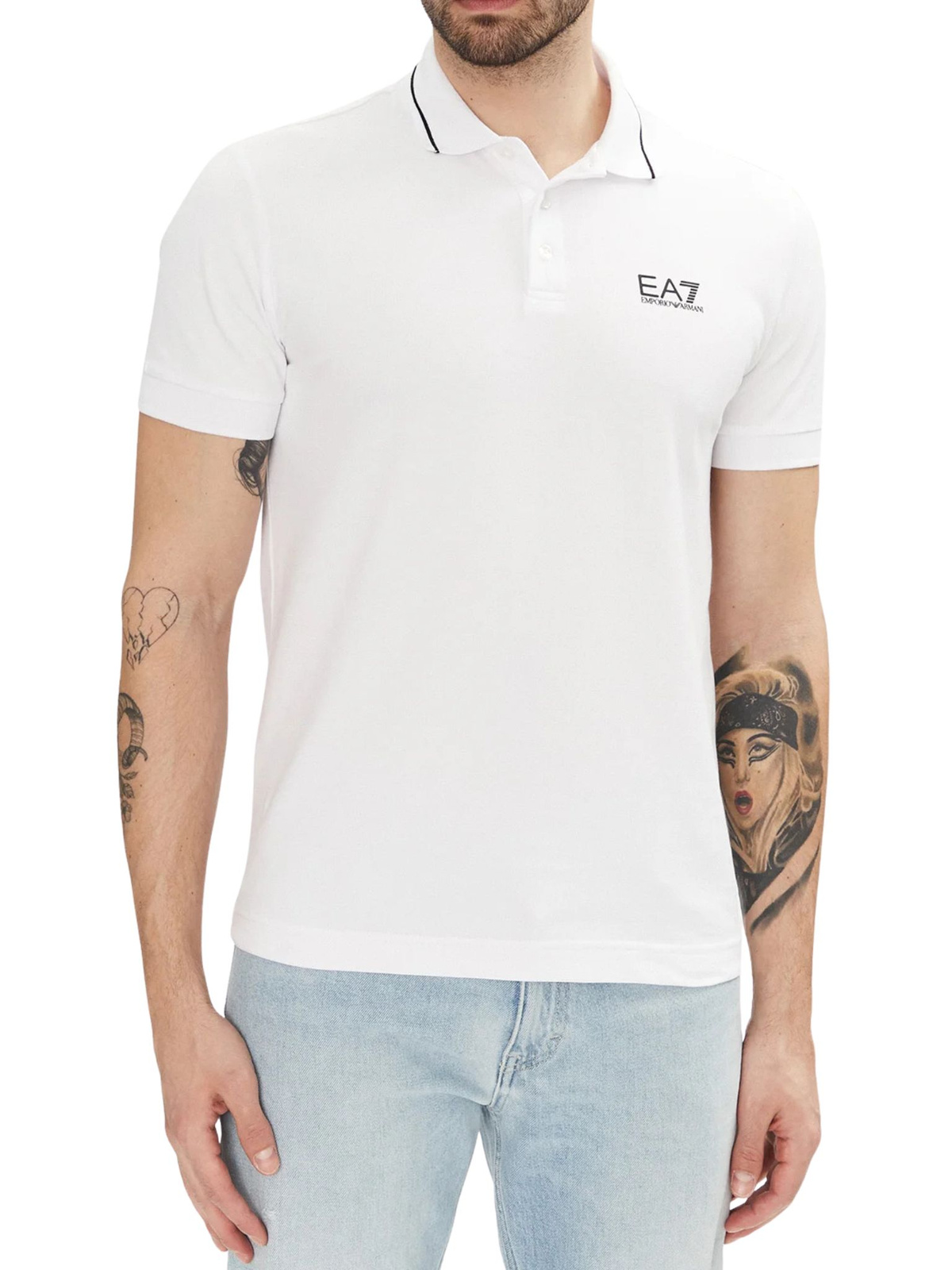 Polokošile EA7 Emporio Armani 8NPF16 Pjvuz 1100 Bílé XXL Polovka