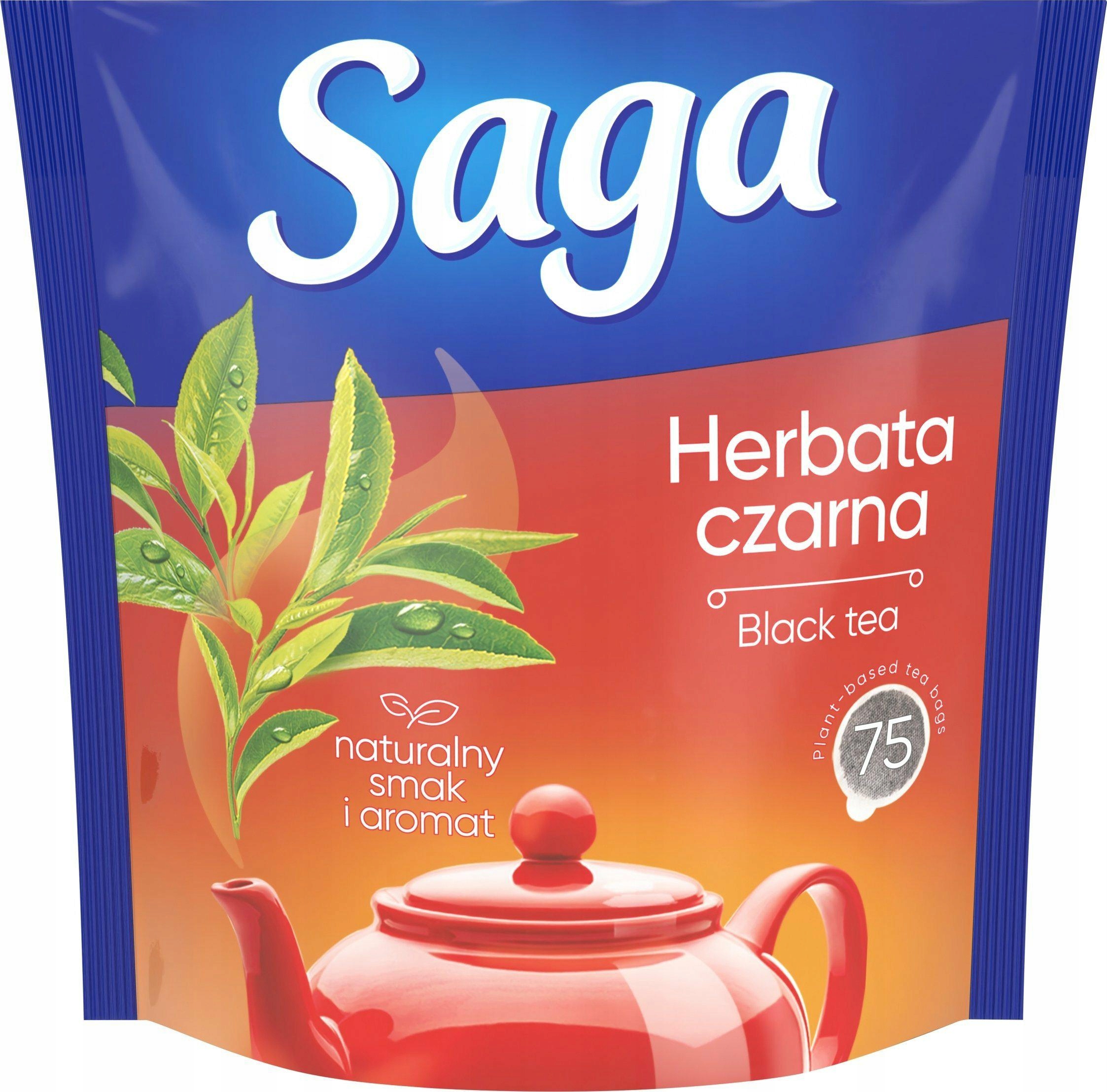 12 Sztuk Saga Herbata Ekspresowa 75 Tb X 1,4G