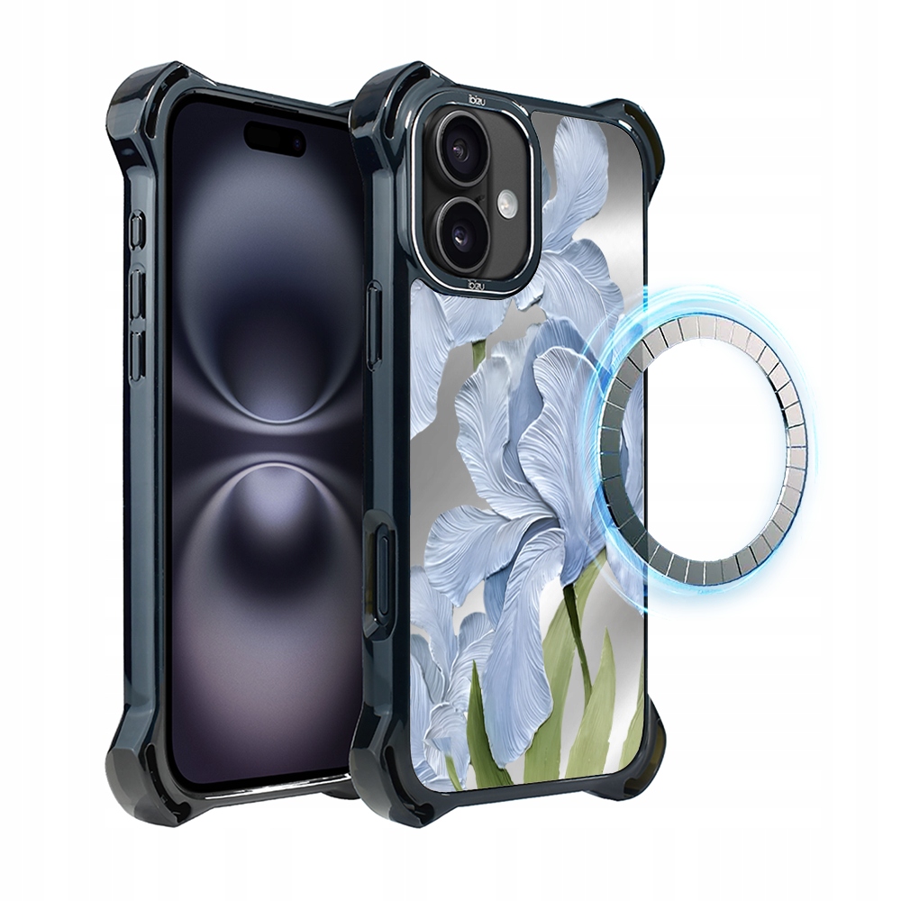 Pouzdro pro iPhone 16 Ibizu DropGuard Ultra s MagSafe, modrý iris