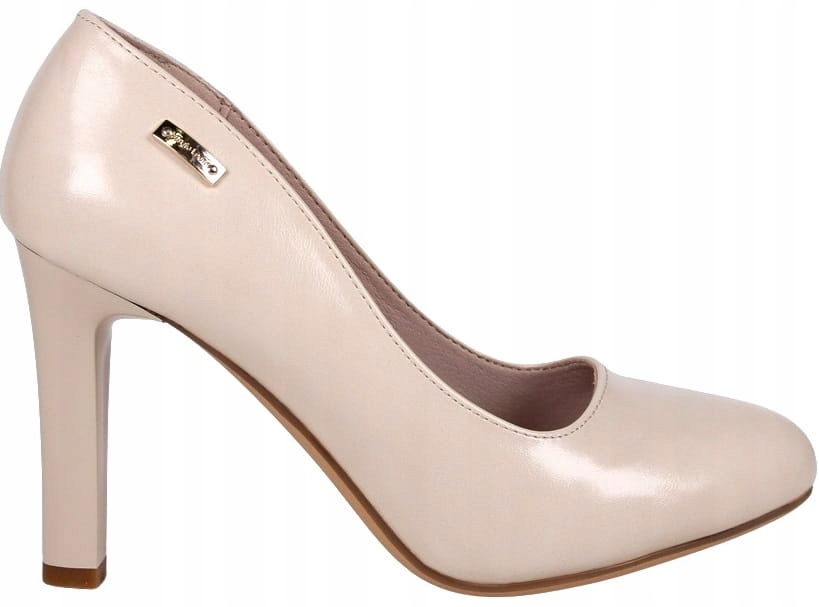 Dámské Lodičky Na Podpatku, Pohodlné Podpatky, Nude, Matné, Módní