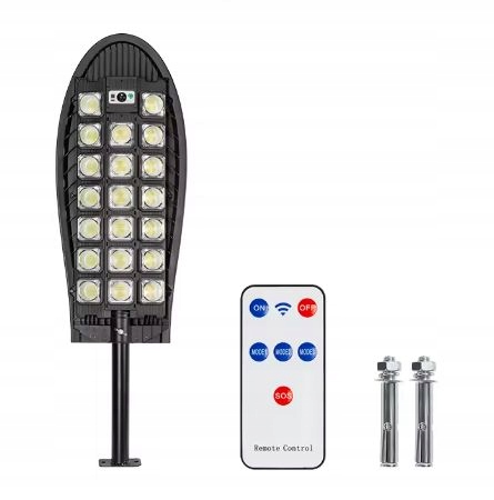 Solární Lampa Silná pouliční lampa Dálkové ovládání Snímač pohybu soumraku Led