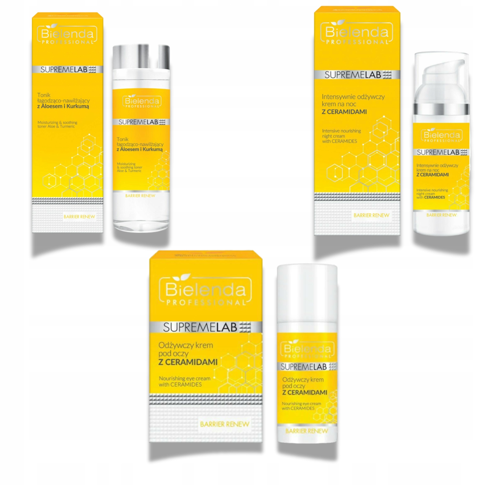 Bielenda Barrier Renew Wieczorna Pielęgnacja Twarzy 2 x Krem Tonik