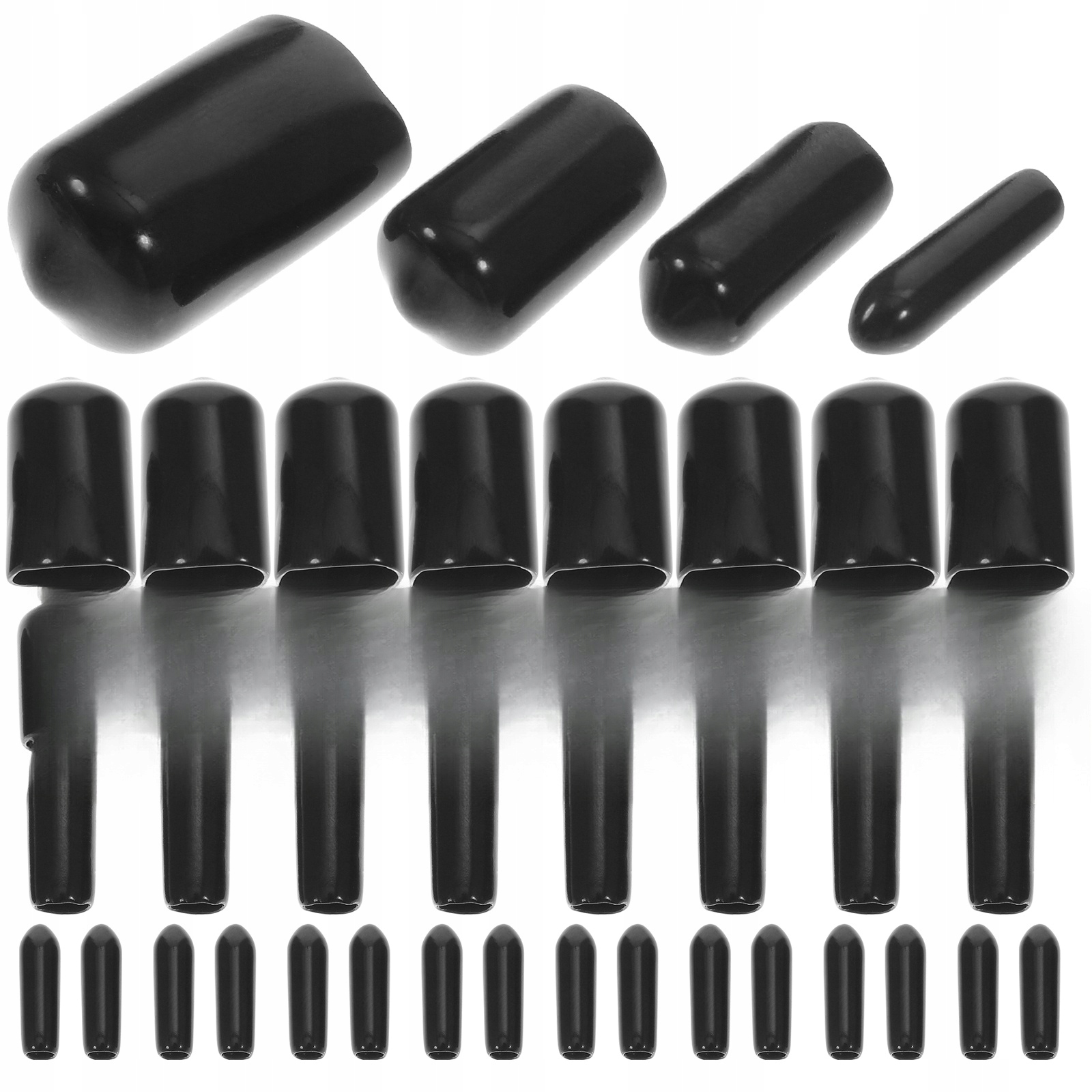 ZAŚLEPKI KOŃCOWE ZABEZPIECZENIA ŚRUB GUMOWA OSŁONA