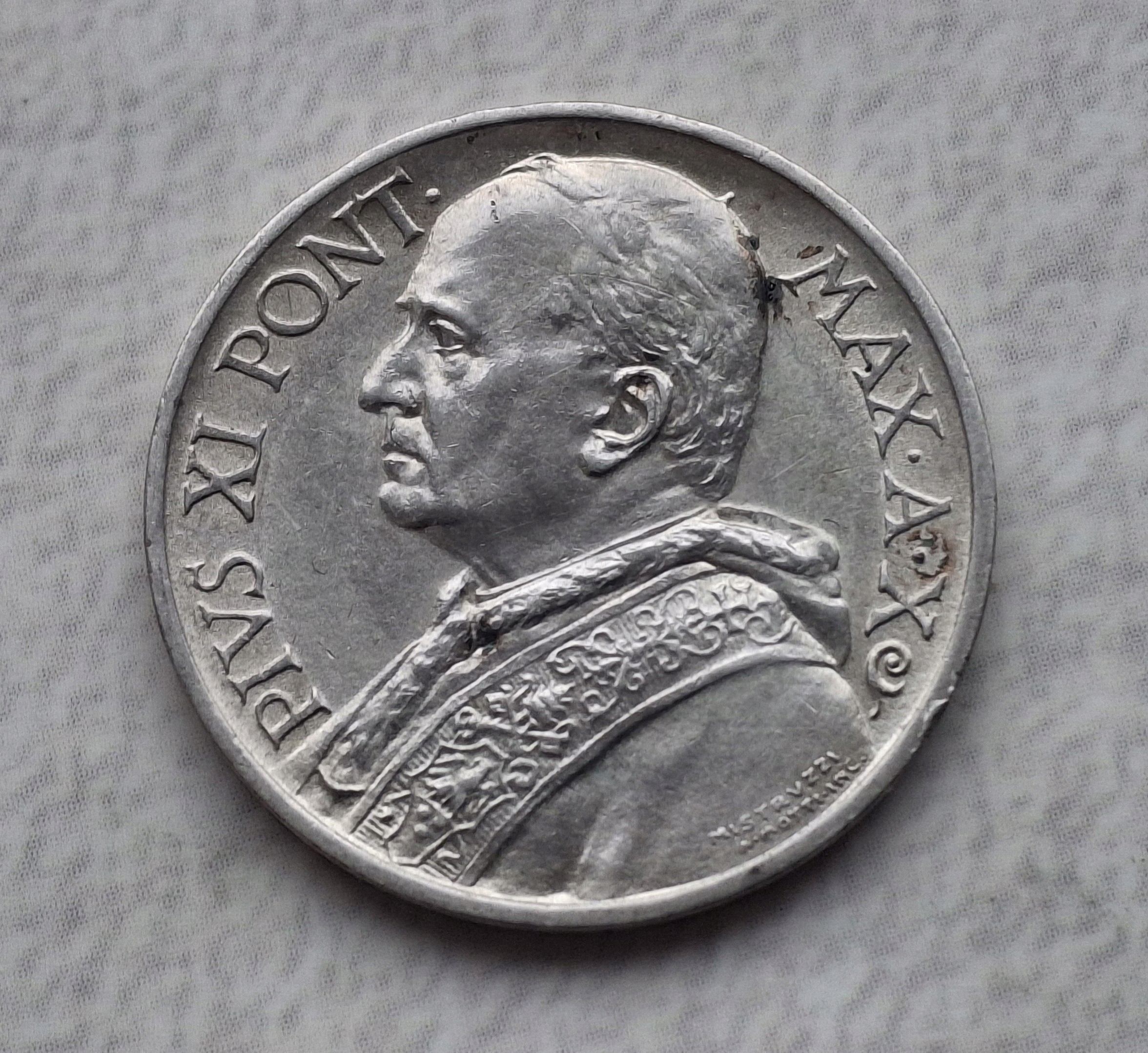 5 LIRÓW 1931 - PIUS XI -WATYKAN - SREBRO