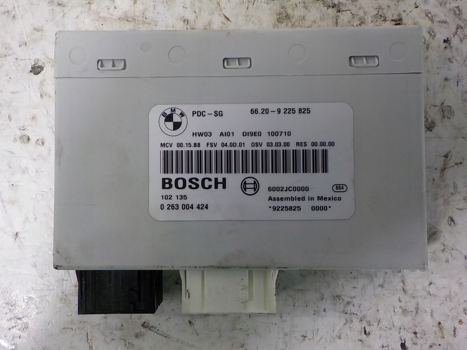 BMW 3 (E90) Unité commande confort 9225825 0263004424 PDC