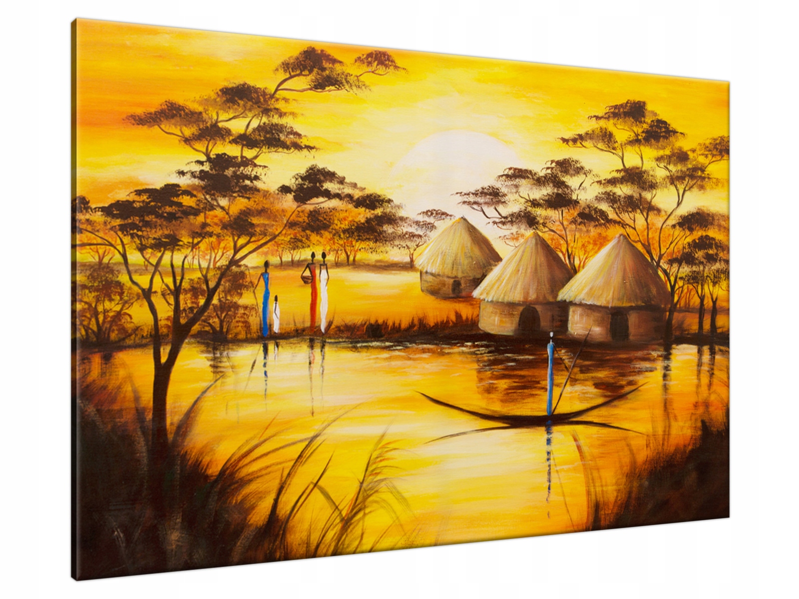 

Obraz Afrykańska wioska 120x80 duży Gratisy