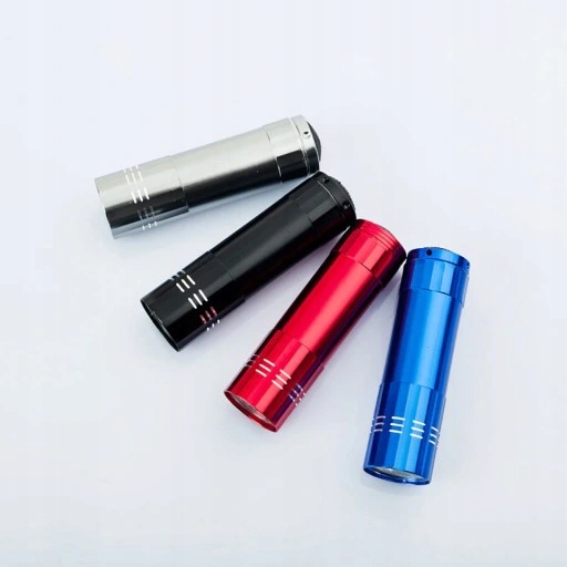 LATARKA LED MINI ALUMINIOWA WODOODPORNA Zasilanie baterie