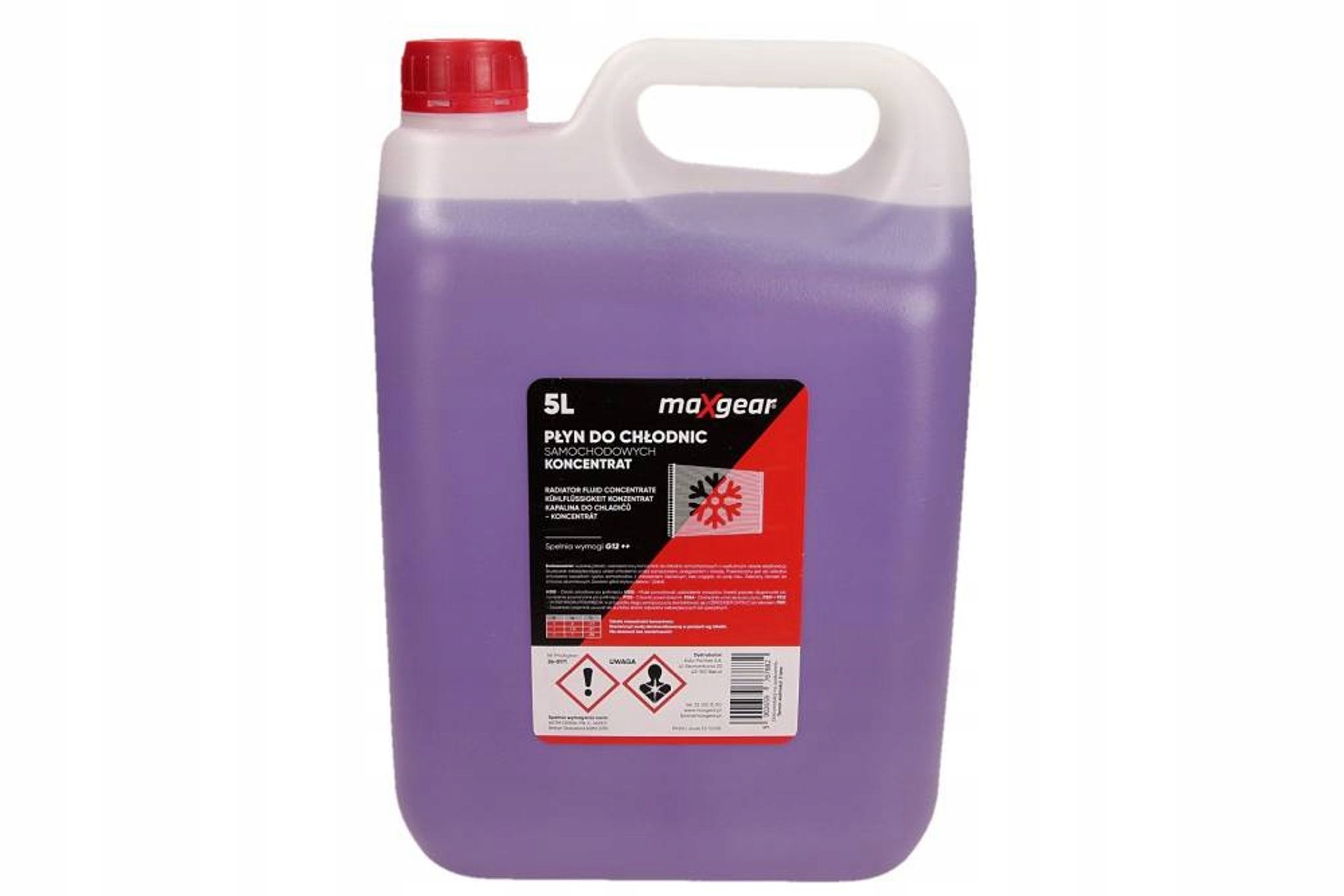 Maxgear 36-0168 Płyn Do Chłodnic 5L -35°C (fioletowy) G12++ Na Dodatkach