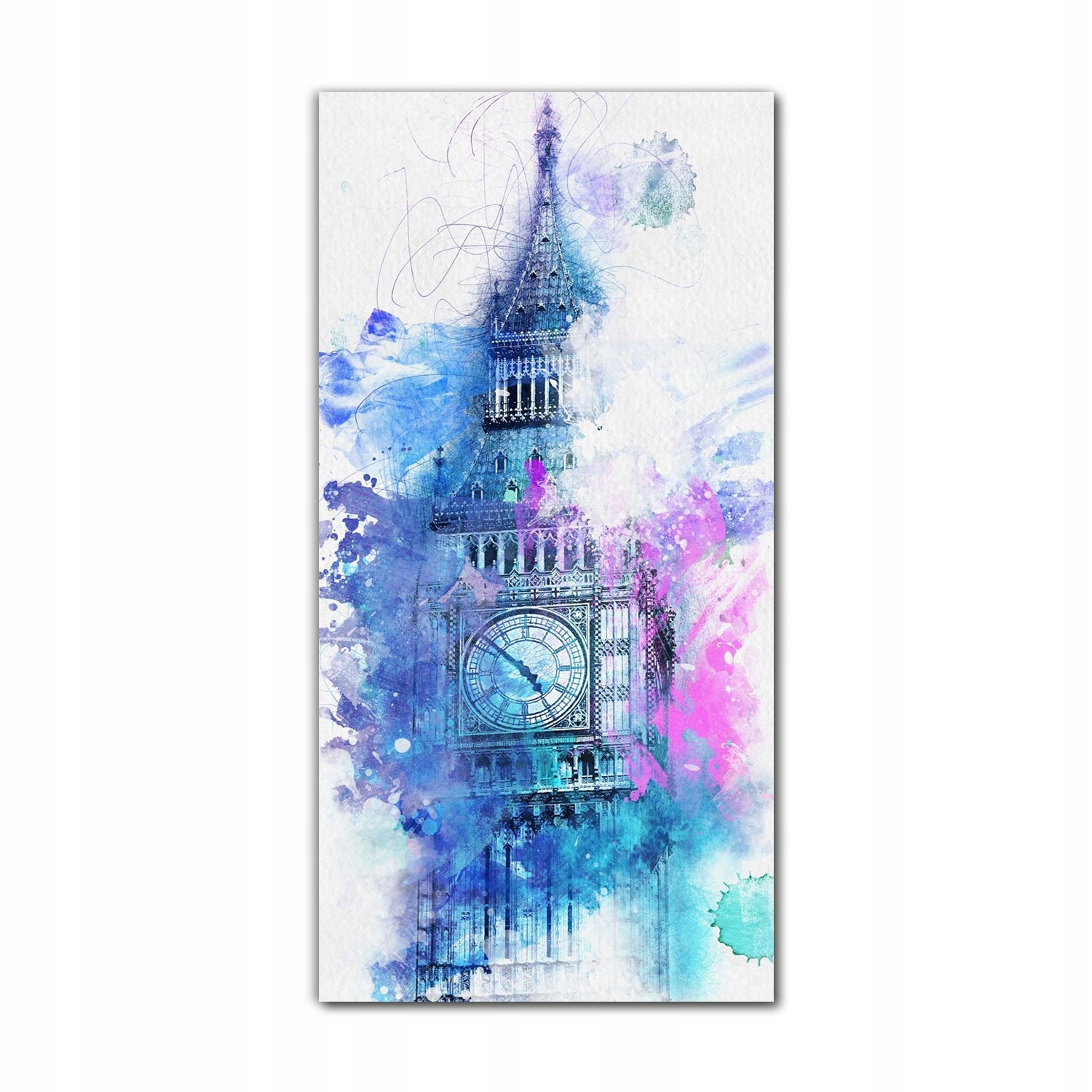 

Obraz na szkle grafika 70x140 Big Ben abstrakcja