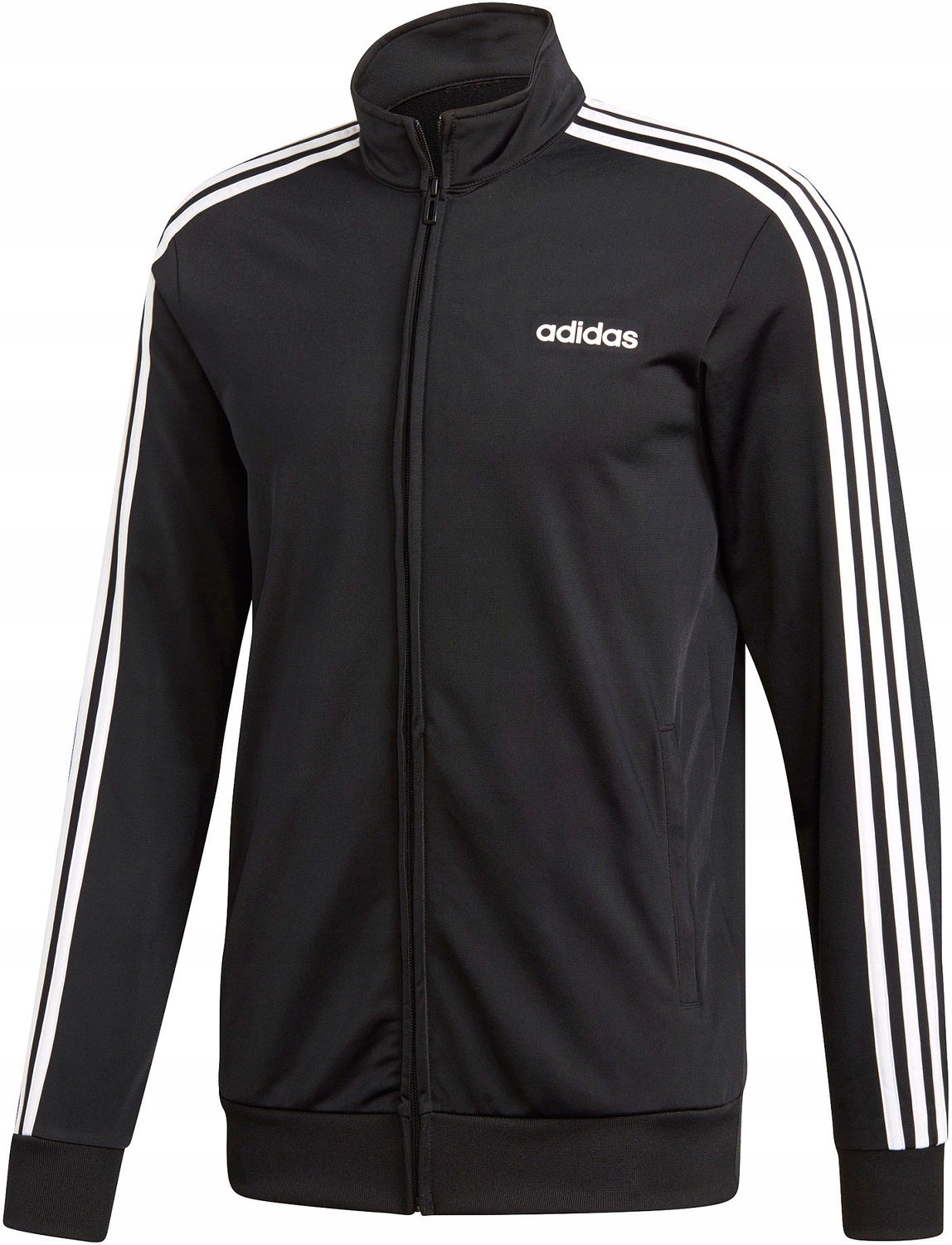 Adidas pánská sportovní mikina Essentials 3 Stripes Tt Tricot zip černá XL
