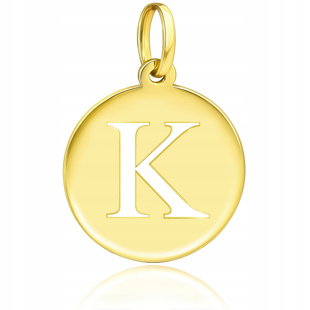 Zlatý přívěsek písmeno K V Kroužku PR.585