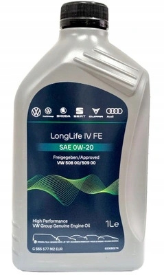 Volkswagen LongLife IV Fe 0W20 1L olej silnikowy Vw Vag 508 00 509 00