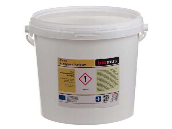 Biomus Kwas Acetylosalicylowy 5 Kg|aspiryna Gatunek: Czysty