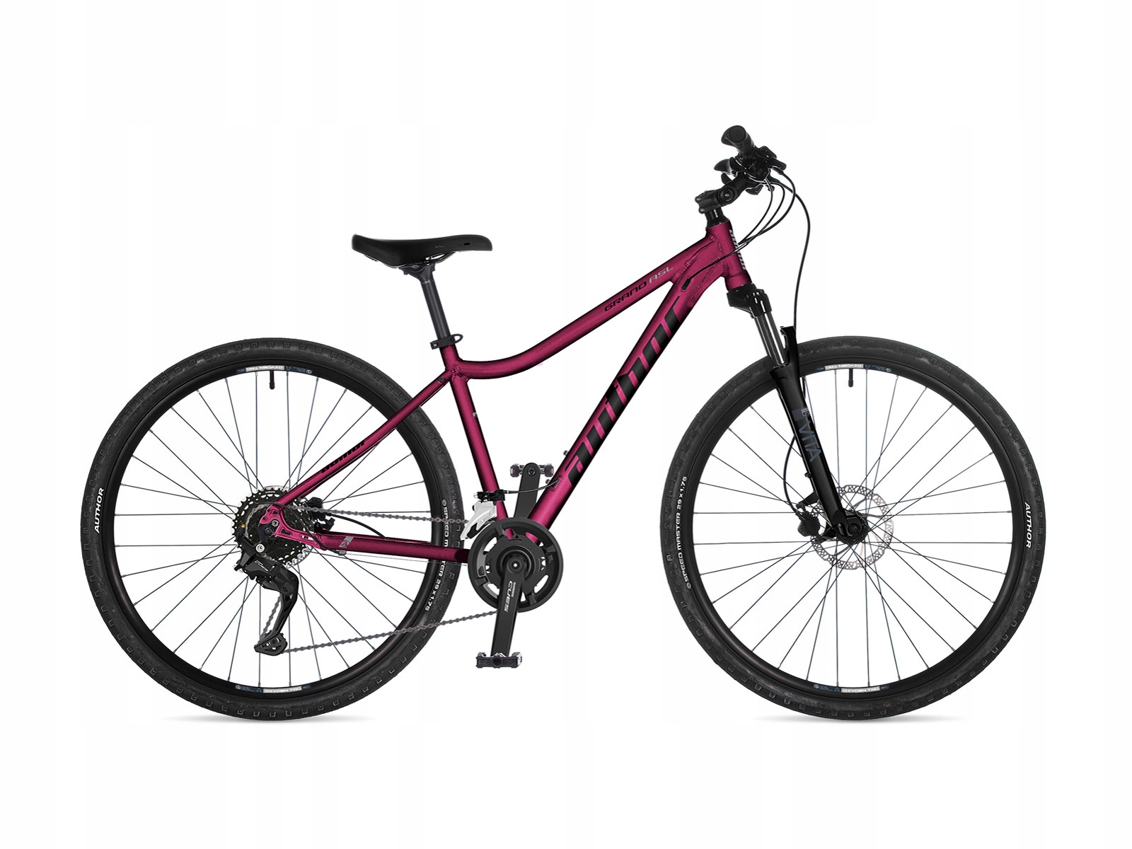 Rower damski crossowy Author Grand Asl 17" Orient Magenta matte +eBon 100zł
