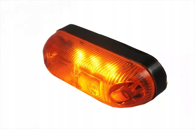 LAMPKA OBRYSOWA LED 12/24 POMARAŃCZO OWALNA LUBLIN