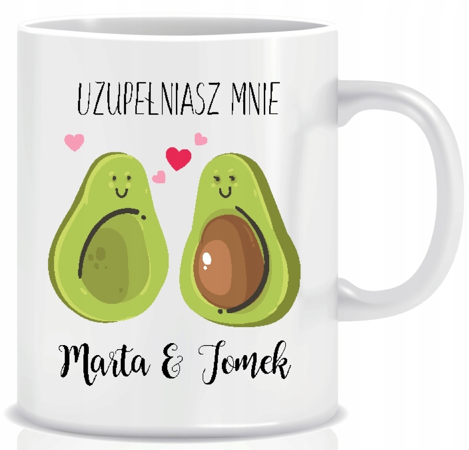 

Kubek na Walentynki z imionami 330ml + kartonik