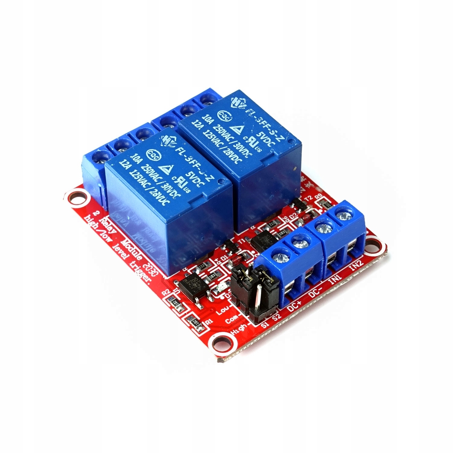 

Przekaźnik 2 kanałowy 5V 10A Hl/ll 2CH