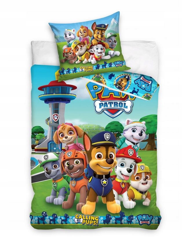 

90x120 Pościel Niemowlęca Psi Paw Patrol Wieża