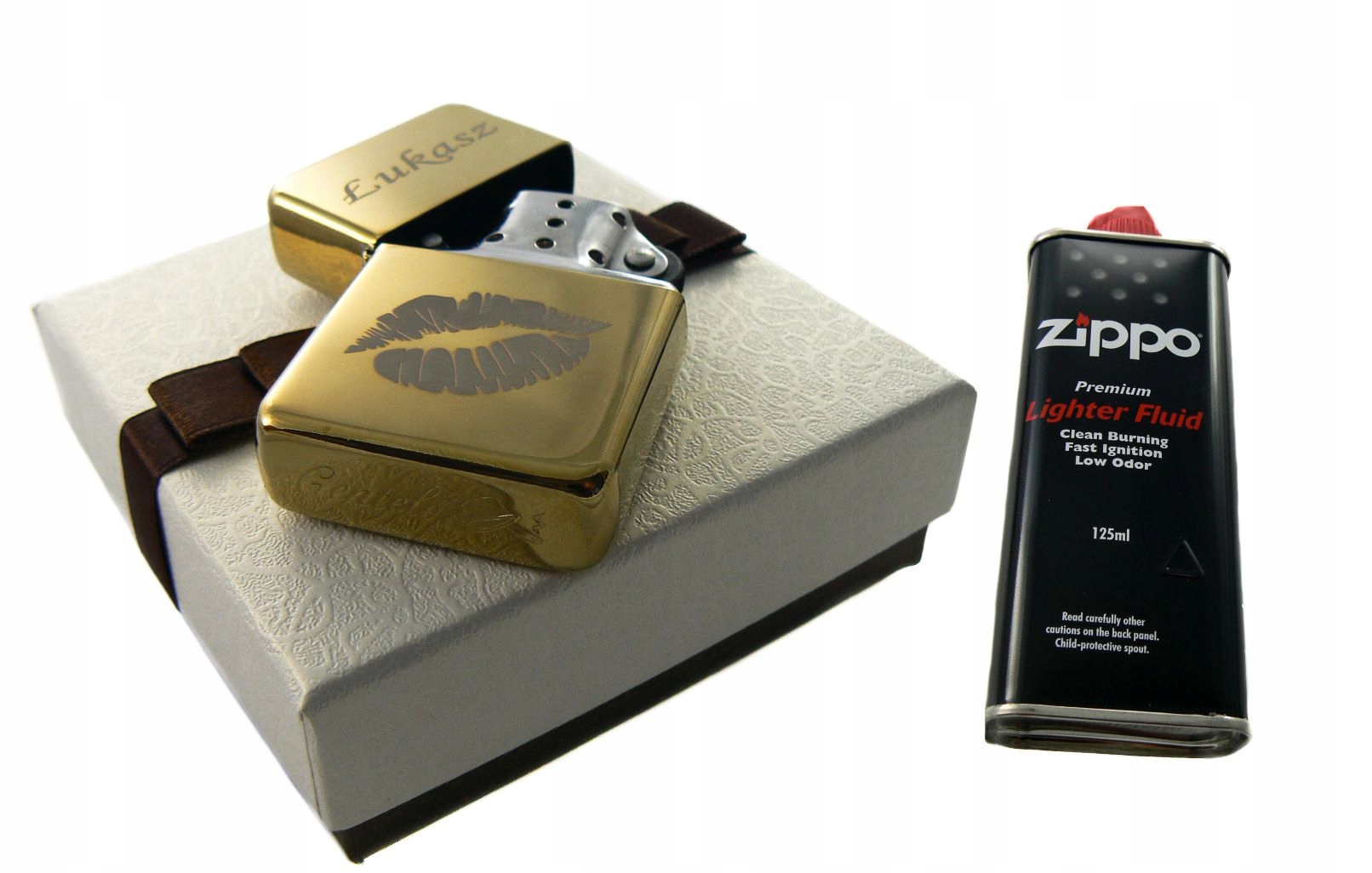 

Zapalniczka Grawer benzynowa Lighter zestaw logo