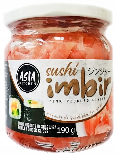 

Imbir marynowany do sushi różowy 190g