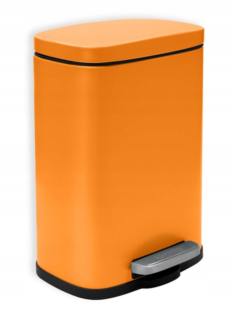 Levně Spirella pedálový odpadkový koš Akira matná oranžová ocel 5 L 10.20819