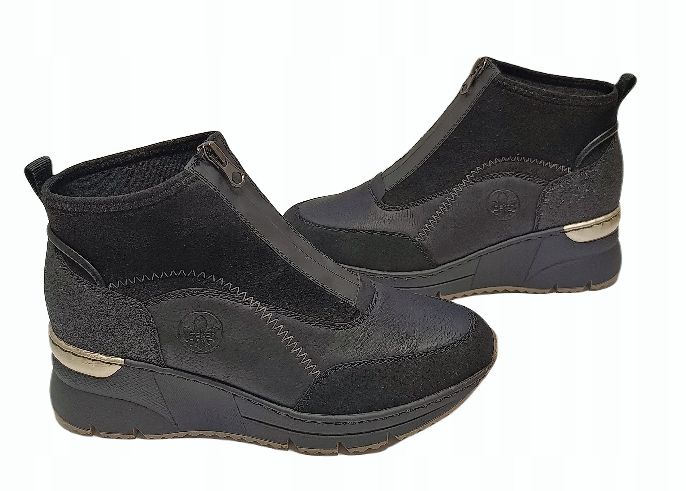 Pohodlné kotníkové boty Rieker N6361-00 černé, velikost 39