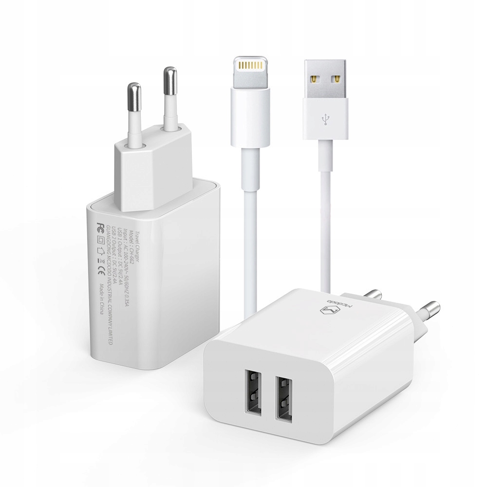 

Ładowarka Mcdodo 2xUSB z kablem usb-lightning