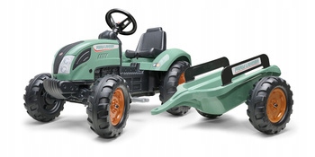 Falk Traktor Lander Zielony na Pedały z Przyczepką od 3 Lat