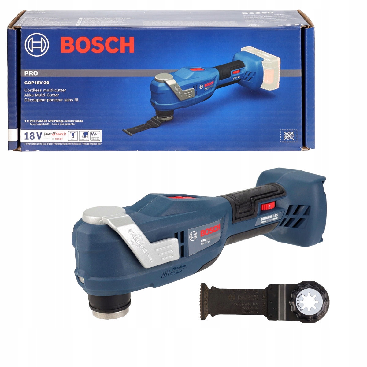 Narzędzie Wielofunkcyjne Gop 18V-30 Bosch Korpus Body