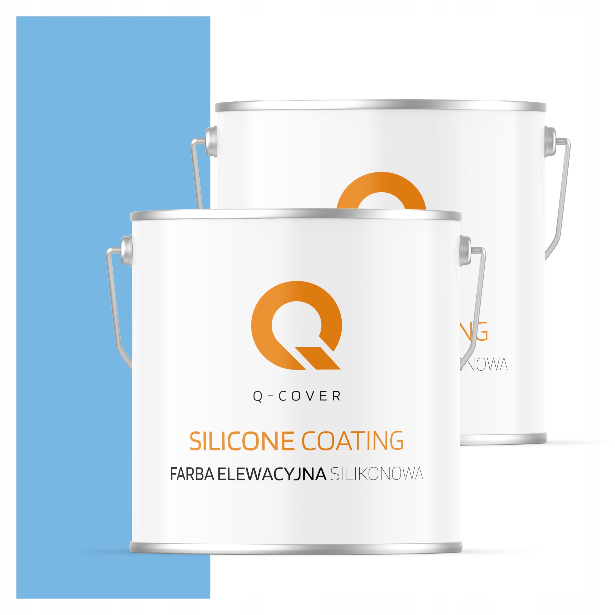 Fasádna silikónová farba 5L Fasáda Uv štruktúra Farba Modrá