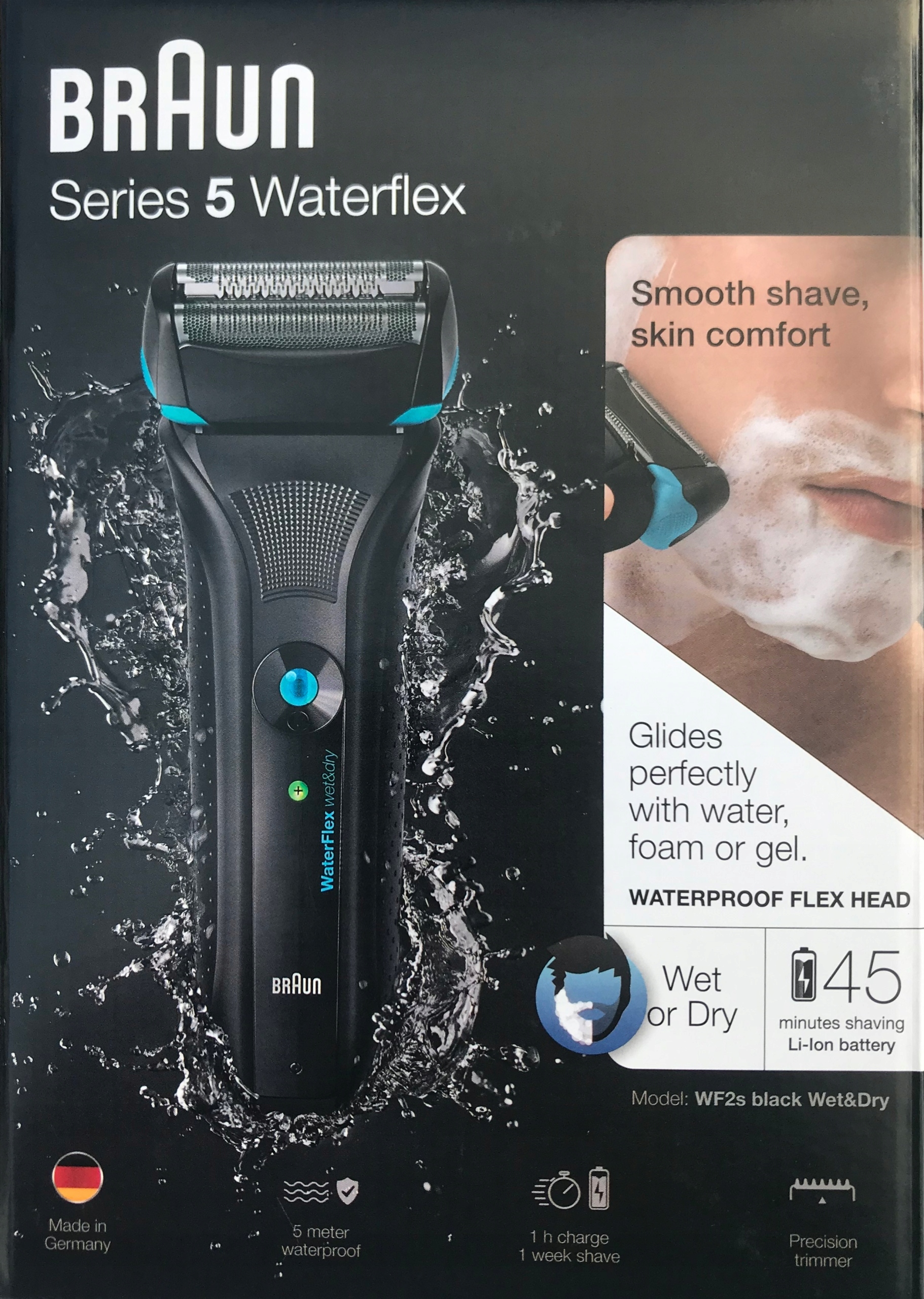 Braun Golarka WaterFlex WF2s Wet&Dry czarna