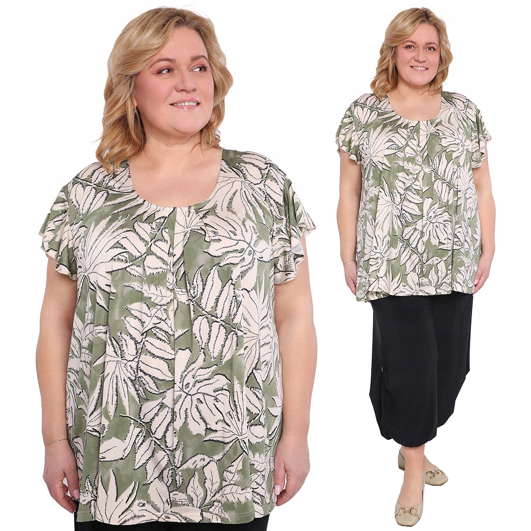 Zelená tunika s vzory 46/48