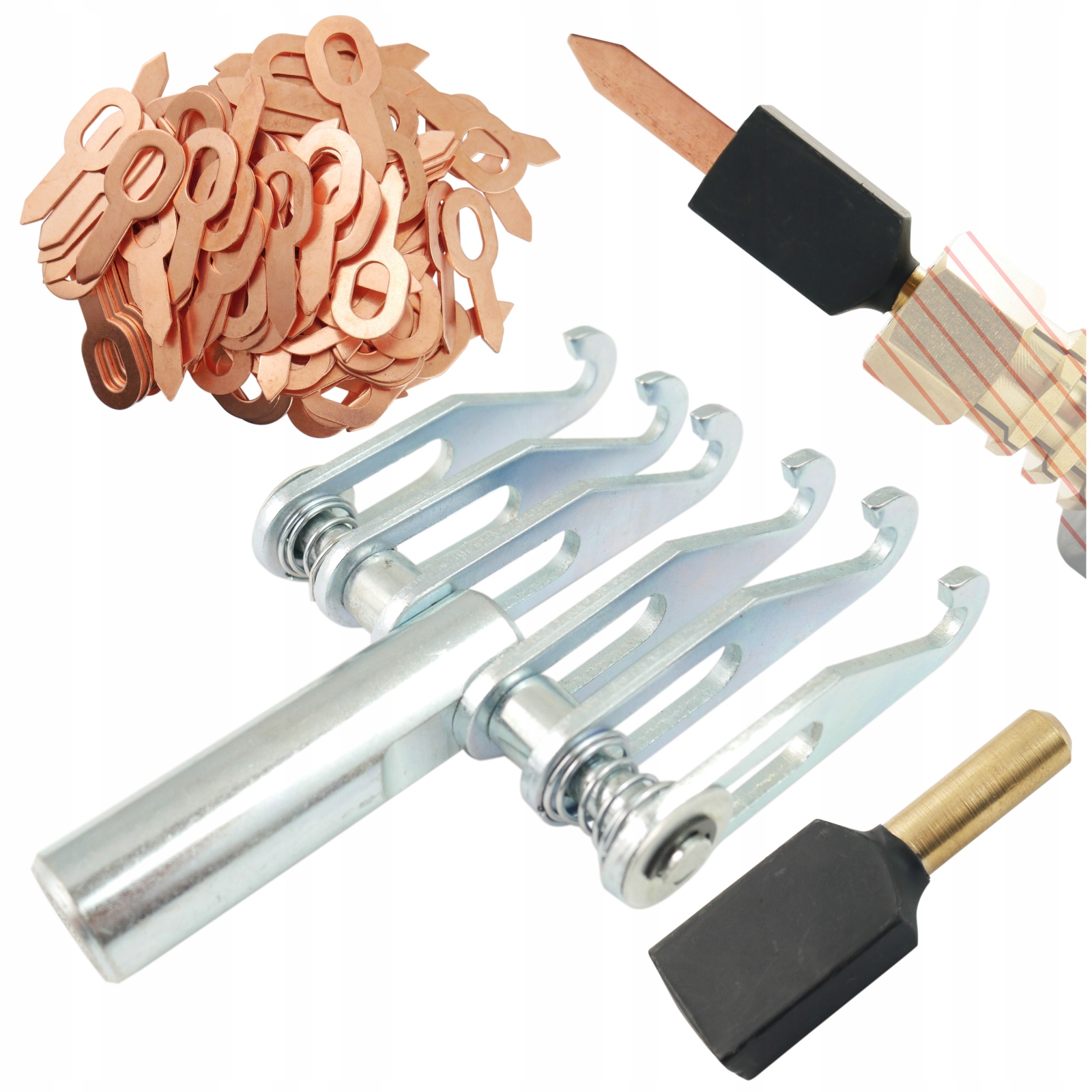 Sada Spotter Szpon 6h 4mm Bity rovné 1.5mm 100ks Elektroda pro bity