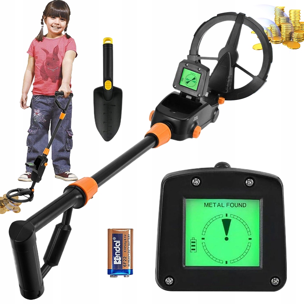 Detektor Kovů MD1008A Nastavitelný LCD displej Saperka 9V